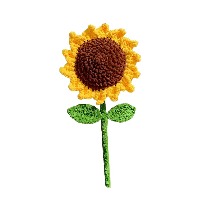 朵喵呦 巨无霸玫瑰花 永生花仿真针织毛线花束 玩偶周边