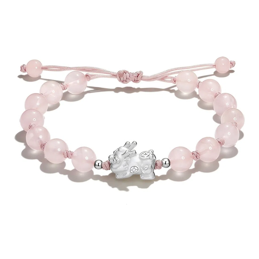 中国黄金 珍·尚银 吞金兽 招财貔貅招财珠串 轻奢小众本命年 新中式 琉璃 手串 男女同款情侣款 礼盒