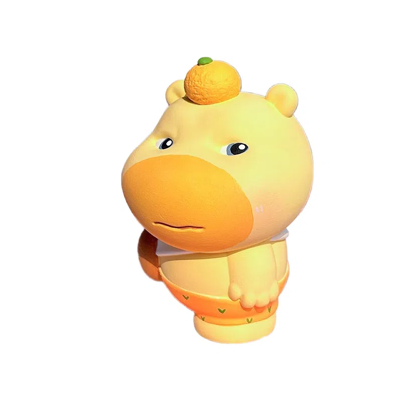 咕轹 水豚噜噜石膏娃娃 玩具