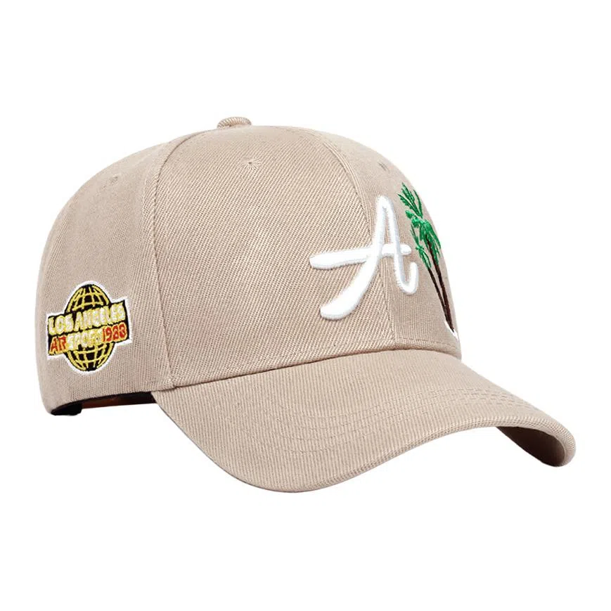 山一丸 休闲时尚刺绣字母遮阳 腈纶 鸭舌帽 男女同款情侣款