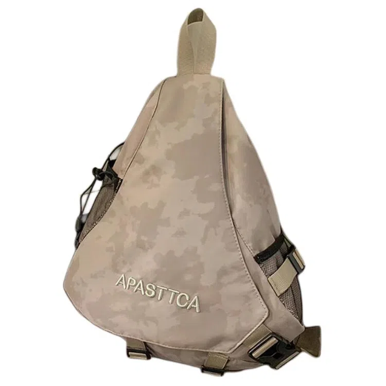 帕克熊 日常通勤大容量简约小众高颜值潮酷百搭 牛津纺 胸包 常规 男女同款情侣款 多色