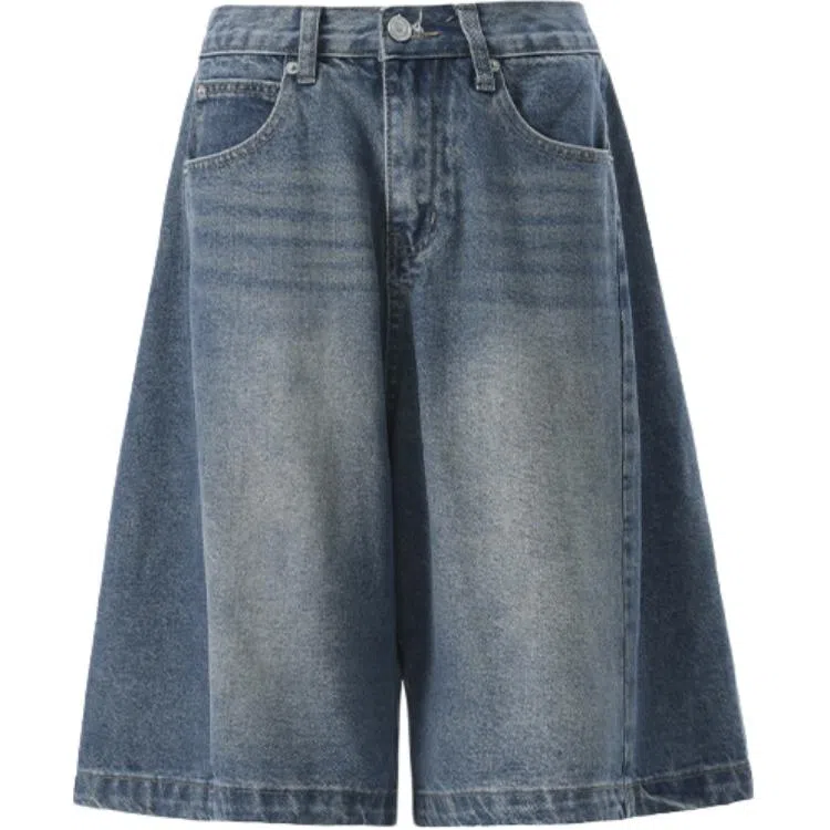 拾籍 舒适休闲通勤百搭牛仔短裤 女款