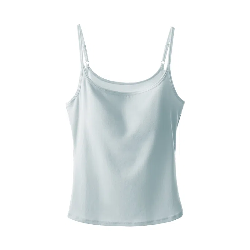 内在密码 法式慵懒风不透带胸垫可外穿纯色吊带 女款