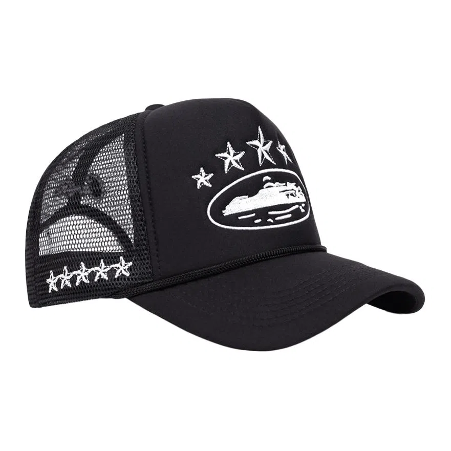 山一丸 美式卡车夏季刺绣遮阳街头潮流网 腈纶 鸭舌帽 男女同款情侣款