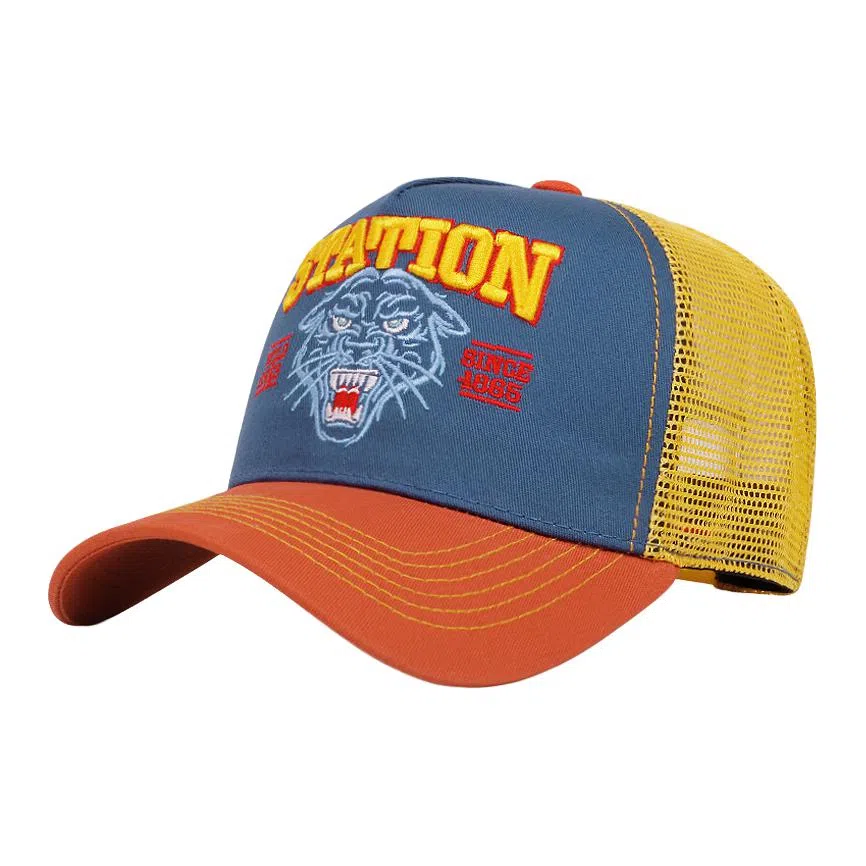 山一丸 户外运动封闭 个性嘻哈遮阳 棉 鸭舌帽 男女同款情侣款