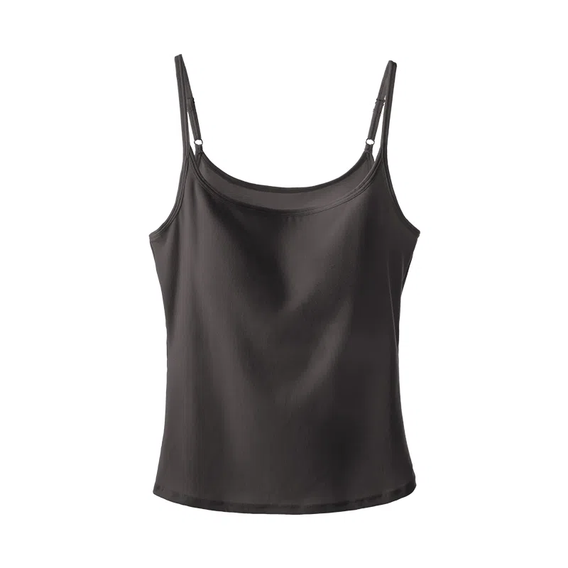 内在密码 法式慵懒风不透带胸垫可外穿纯色吊带 女款