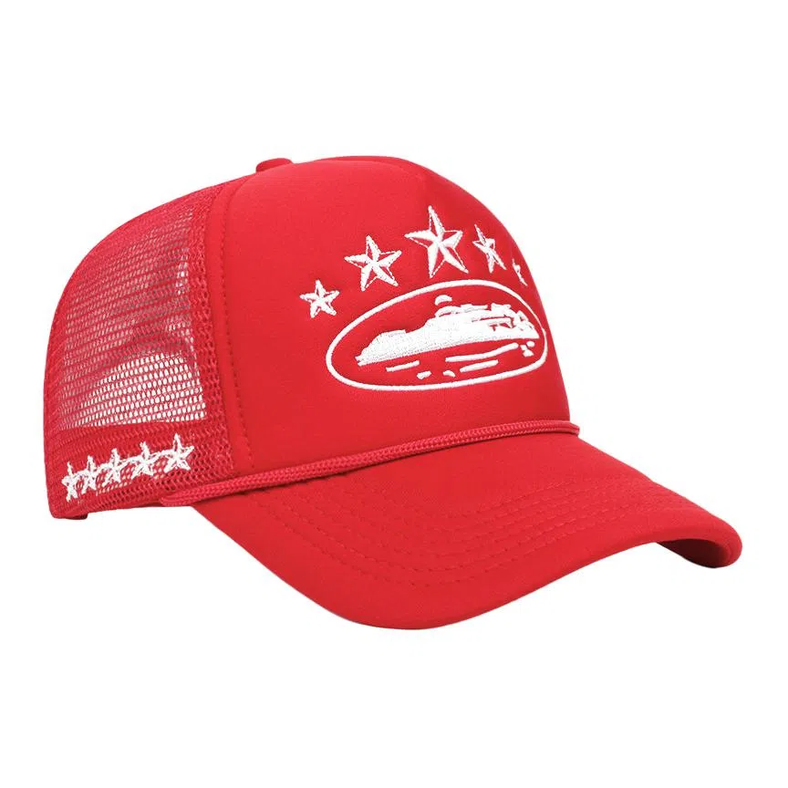 山一丸 美式卡车夏季刺绣遮阳街头潮流网 腈纶 鸭舌帽 男女同款情侣款