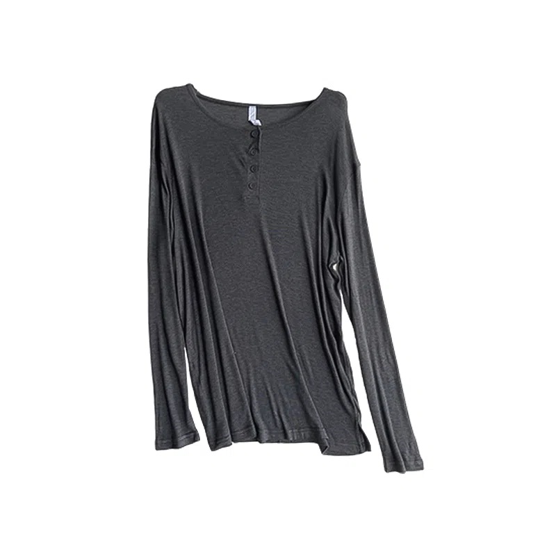 内在密码 冰丝垂感薄款防晒罩衫薄纱慵懒感宽松长袖打底衣 女款