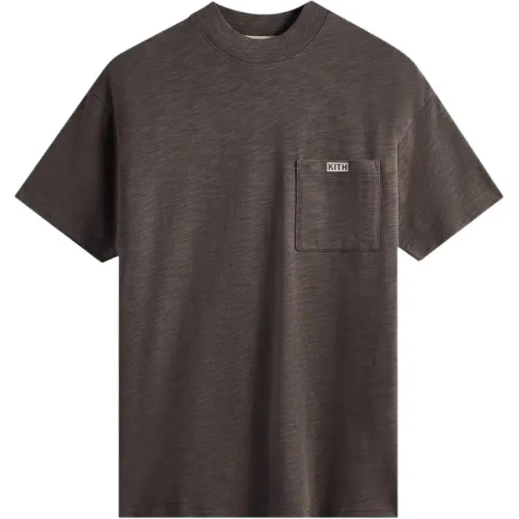 KITH Logo Pocket T-Shirt Brown