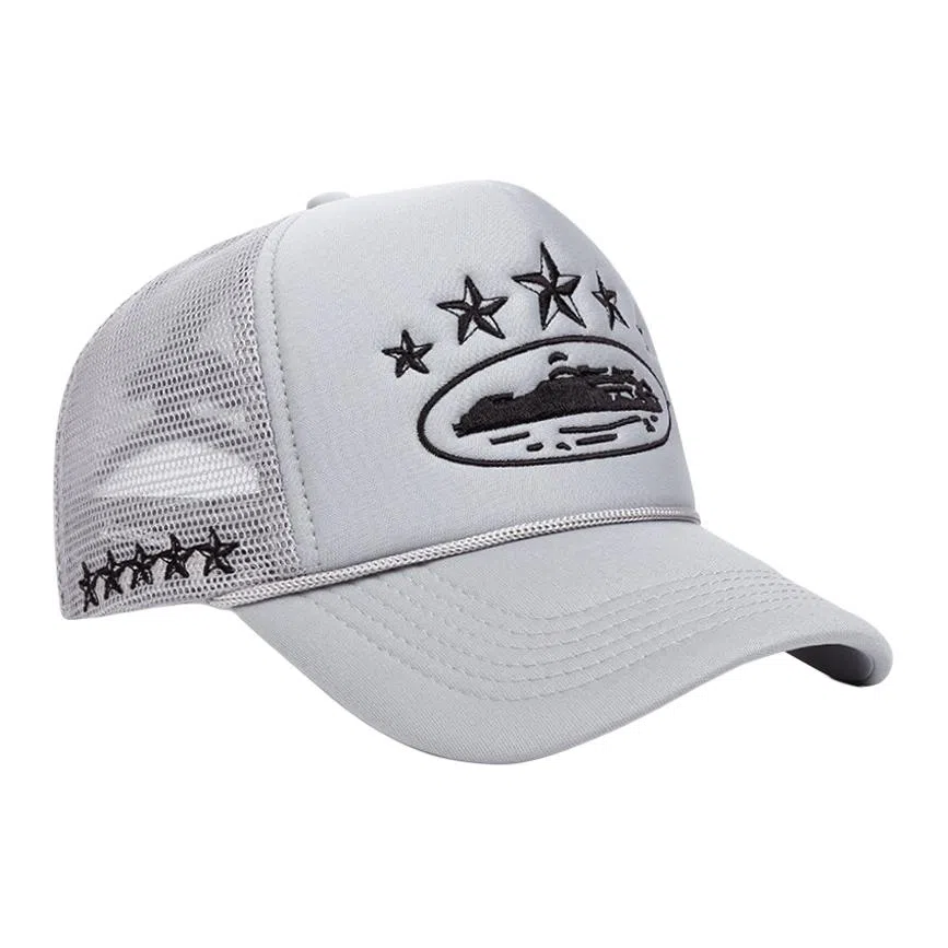 山一丸 美式卡车夏季刺绣遮阳街头潮流网 腈纶 鸭舌帽 男女同款情侣款