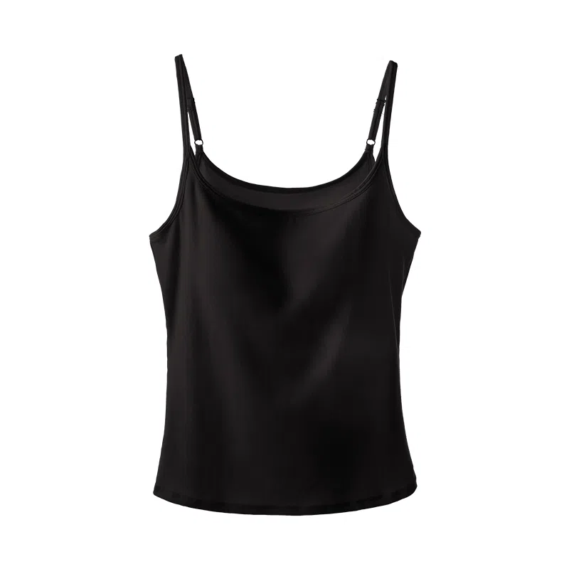 内在密码 法式慵懒风不透带胸垫可外穿纯色吊带 女款