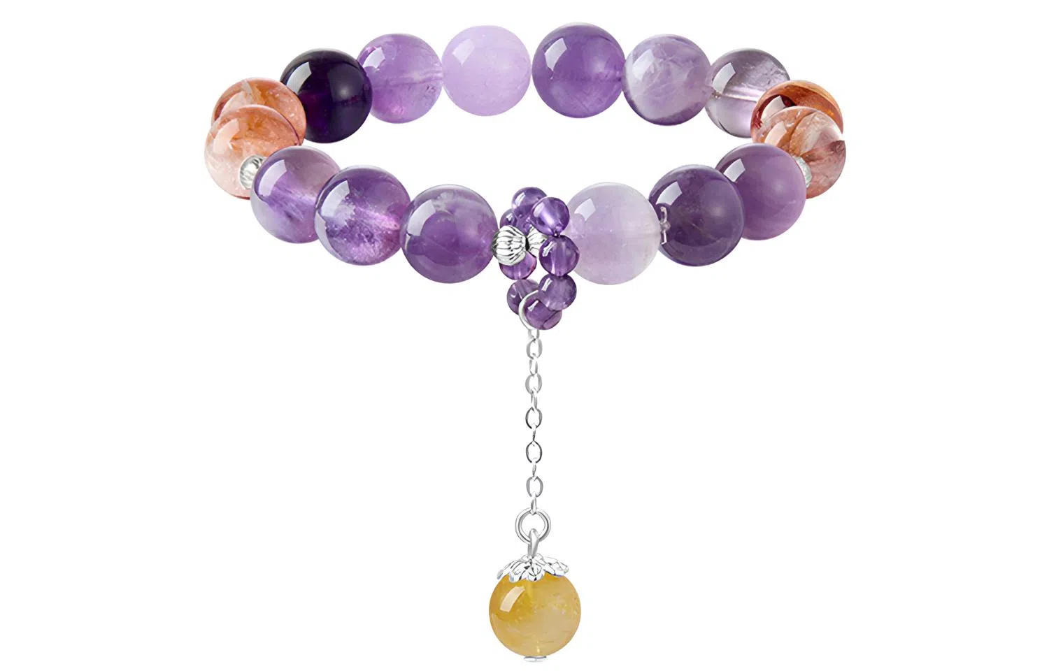 石头记 前途似锦 九紫离火 紫气东来 小众转运佛珠串珠 能量磁场#好运 礼盒装天然 紫水晶 手串 女款