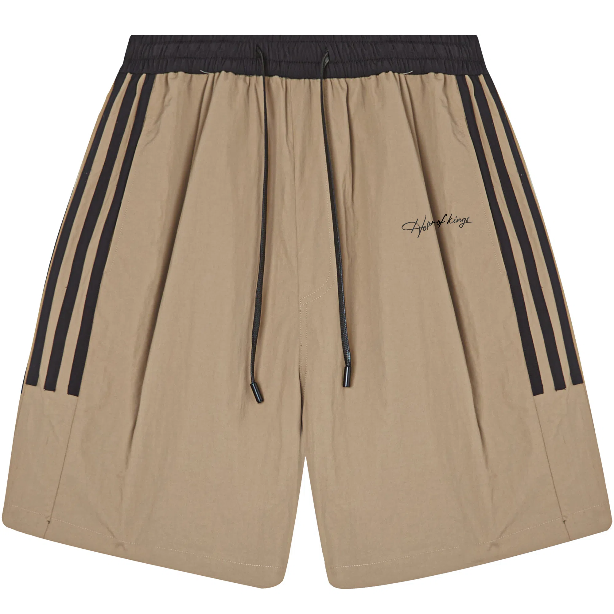 王者荣耀 美式街头复古运动潮流多色侧面撞色基础款宽松柔软亲肤穿搭系带休闲短裤 男女同款