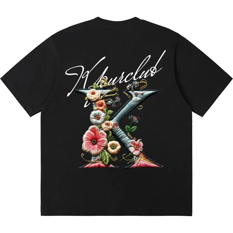 K411 Vintage Embroidered Logo T-Shirt