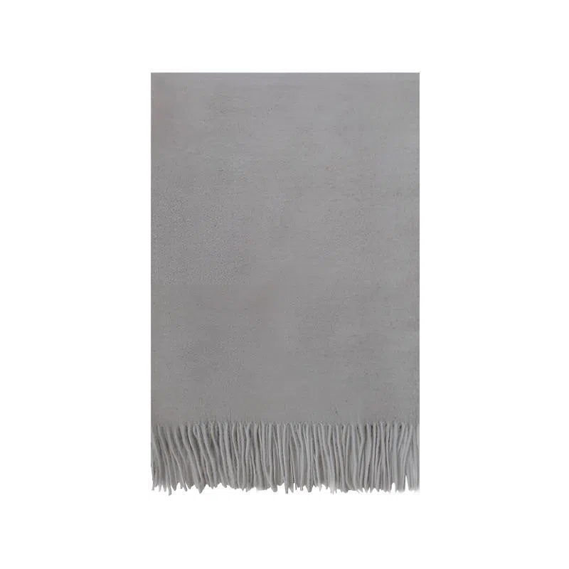 【榜单优选】 桉彩饰 羊绒羊毛混纺百搭柔软披肩女友流苏舒适保暖高雅纯色毕业季谢师礼加厚超大舒适冬日恋歌 绒线围巾 男女同款情侣款