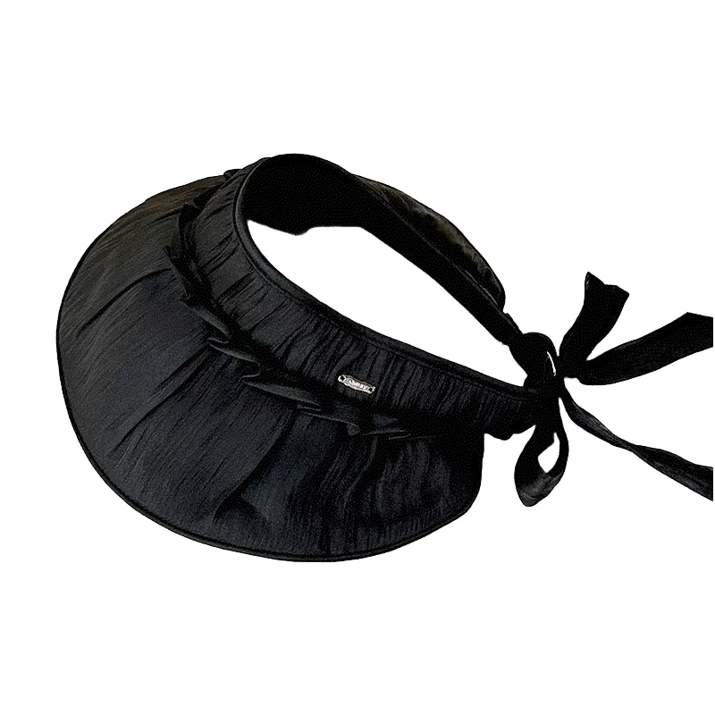 朵澜 空顶帽夏百搭褶皱优雅时尚 聚酯纤维 渔夫帽 女款