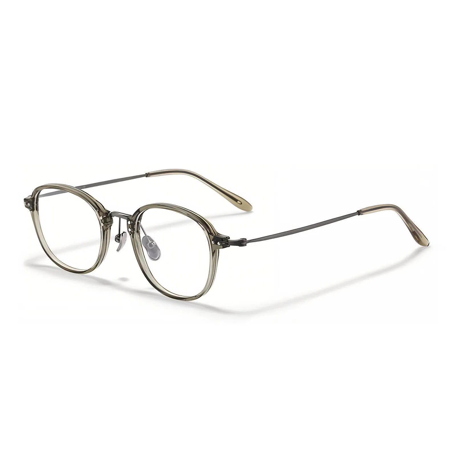 【联系客服可配度数】 佐川 超轻近视眼镜 复古文艺 时尚百搭 撞色设计 大脸显小 可配近视 圆形 光学镜架 男女同款情侣款