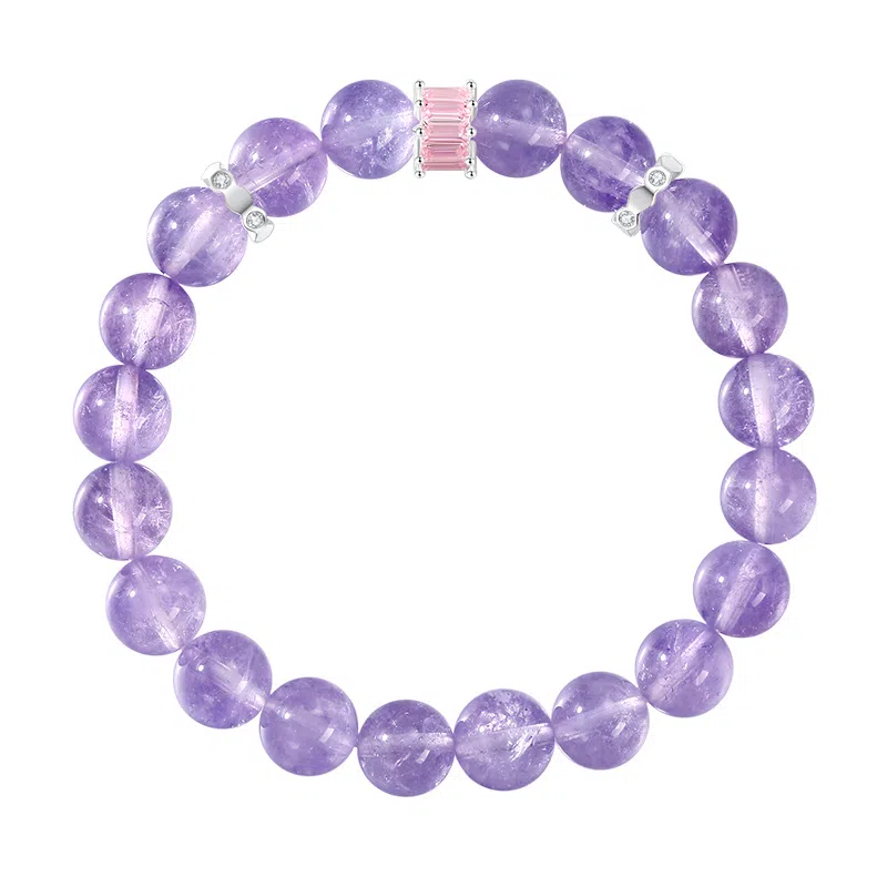 【紫气东来丨转运珠】 匆匆那年 九紫离火顺风顺水 新中式 小众设计 精致简约百搭#好运天然 紫水晶 手串 女款