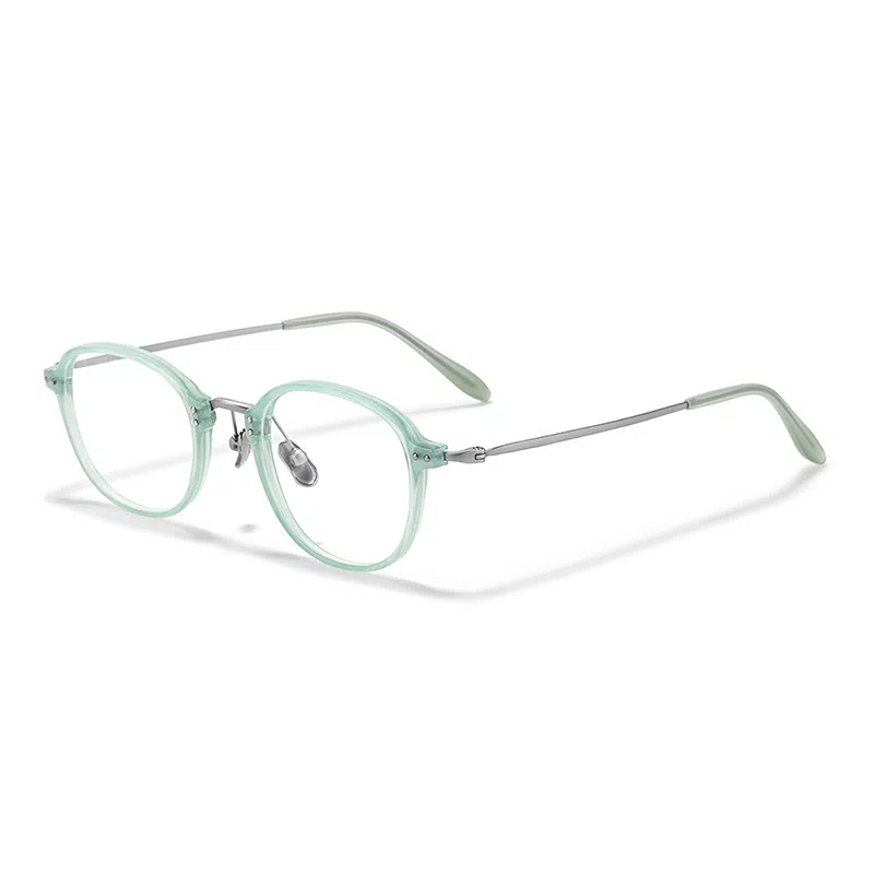 【联系客服可配度数】 佐川 超轻近视眼镜 复古文艺 时尚百搭 撞色设计 大脸显小 可配近视 圆形 光学镜架 男女同款情侣款