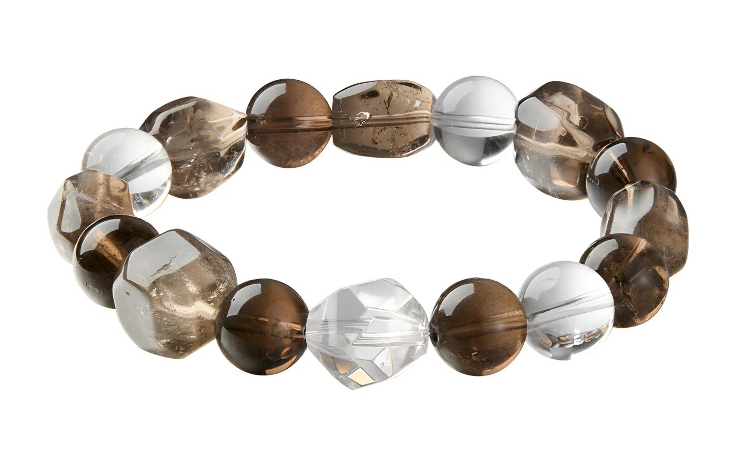 石头记 随型 五行补水 财运连连 八方来财 水逆退散 新中式高级感串珠 稳定情绪#好运上岸 礼盒款天然 茶晶 手串 男女同款情侣款