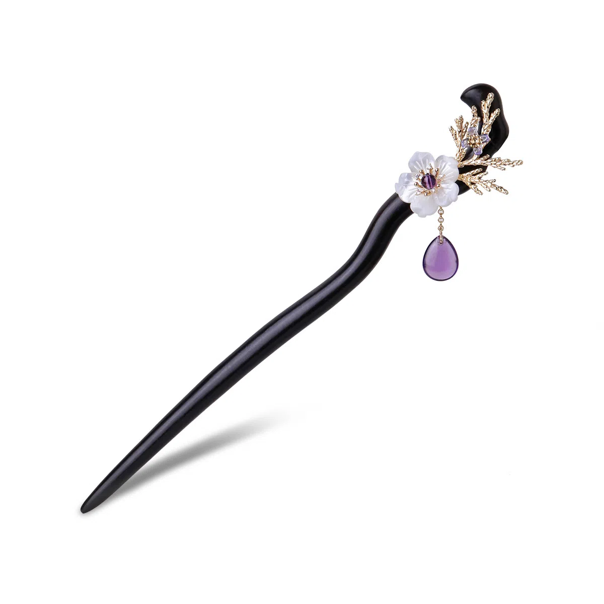 【以东方木韵礼献臻情】 凤凰涅磐 新中式檀木簪子 国风步摇流苏旗袍汉服配饰 小众高级感手工雕刻原创设计#好运 黑檀 发簪 女款