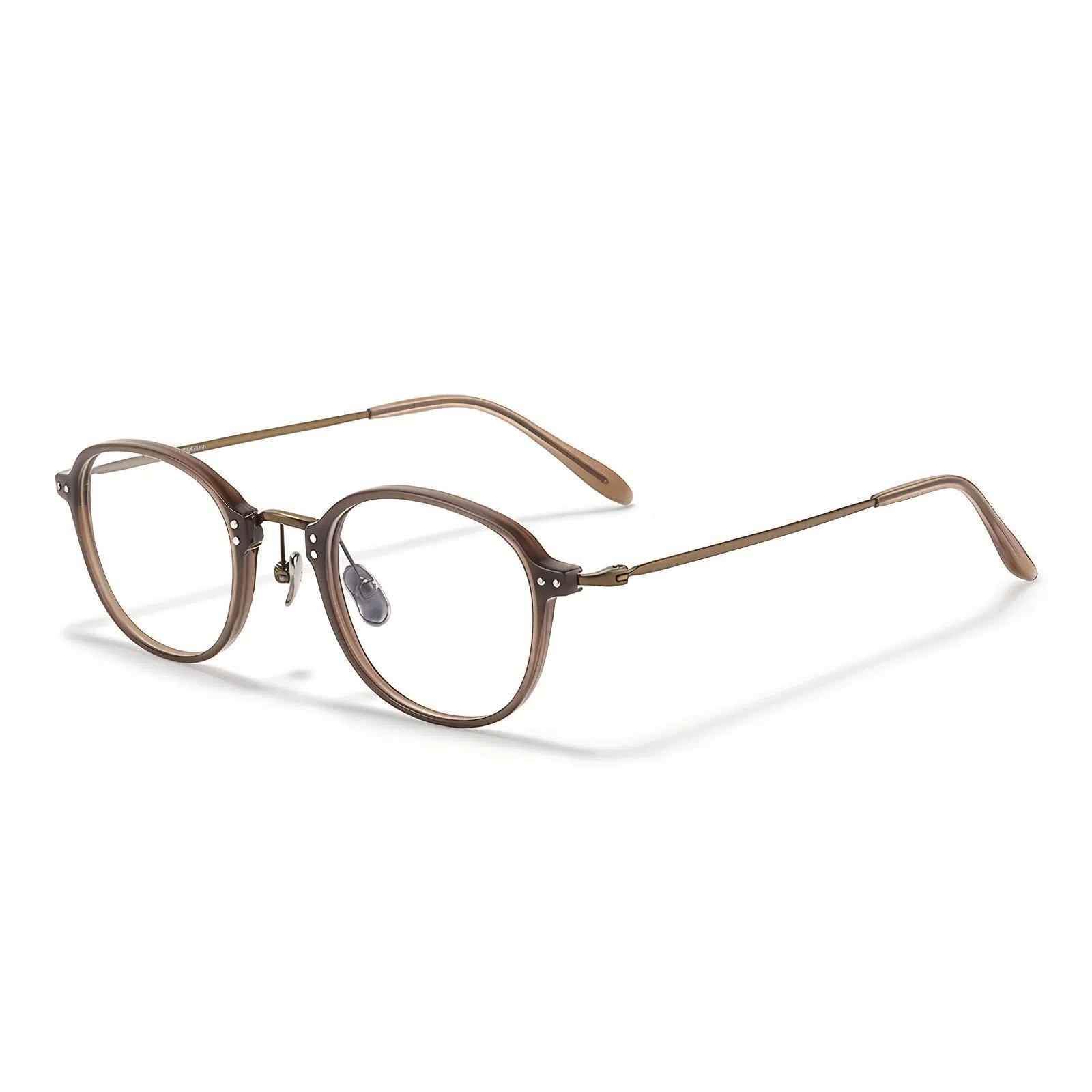 【联系客服可配度数】 佐川 超轻近视眼镜 复古文艺 时尚百搭 撞色设计 大脸显小 可配近视 圆形 光学镜架 男女同款情侣款