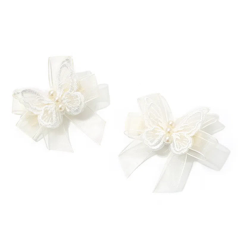 如花梦 超仙森系网纱蝴蝶 布艺 发夹 女款