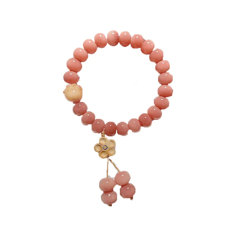 聆听花开 国潮风可爱猫转运珠 手持佛珠文玩百搭显白小众高级感个性穿搭 菩提根 手串 男女同款情侣款