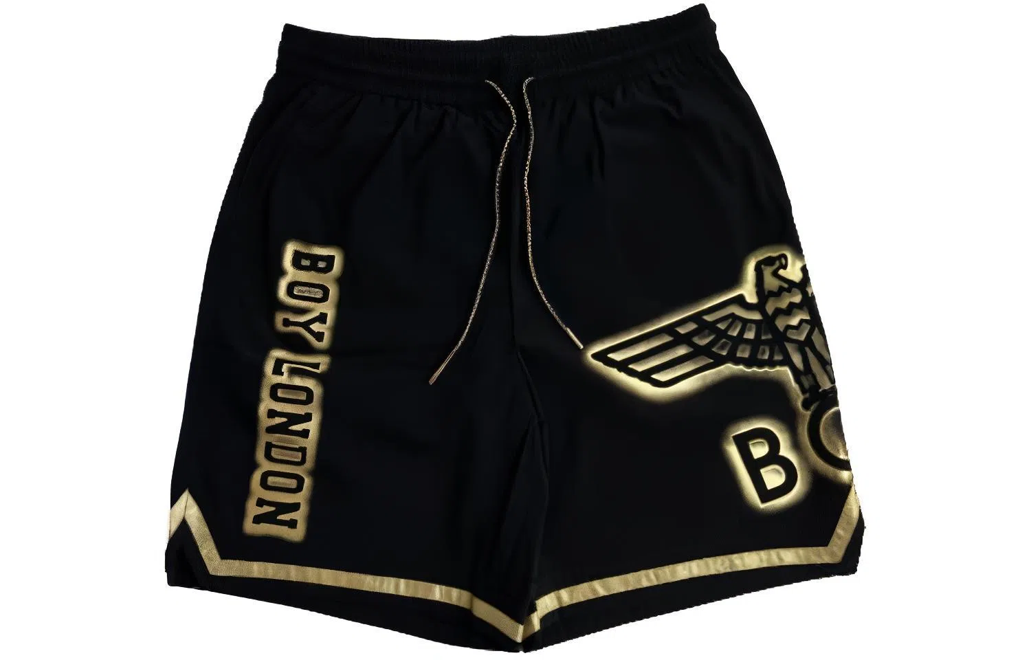 Boy London Logo Print Shorts Black