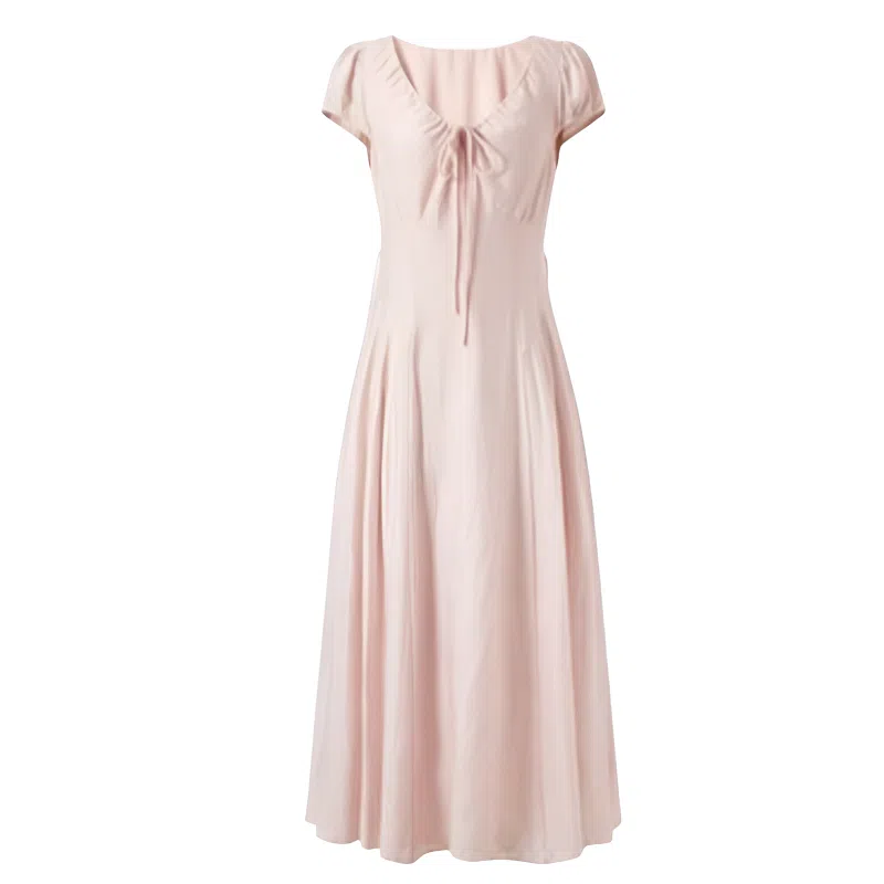 柏黛妃 时尚潮流简约短袖连衣裙 女款