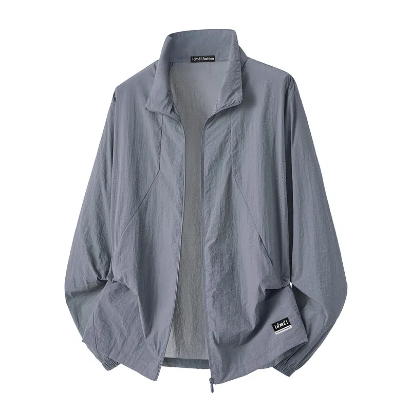 【dme】 冰感超薄纯色宽松立领舒适长袖防晒服 男女同款