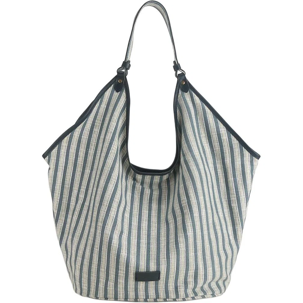 VANDEE Striped Tote Bag