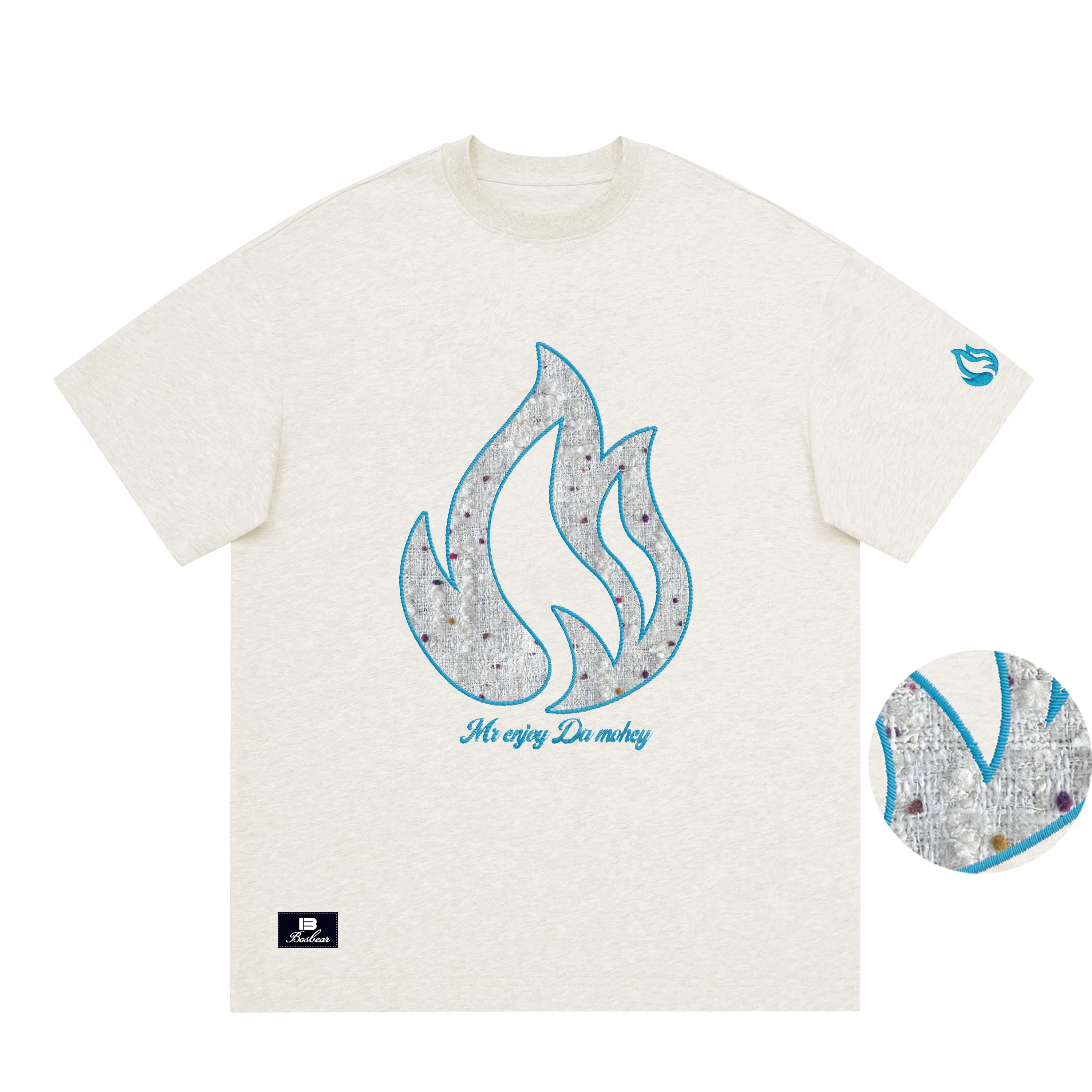 BOS BEAR Flame Embroidery Tee