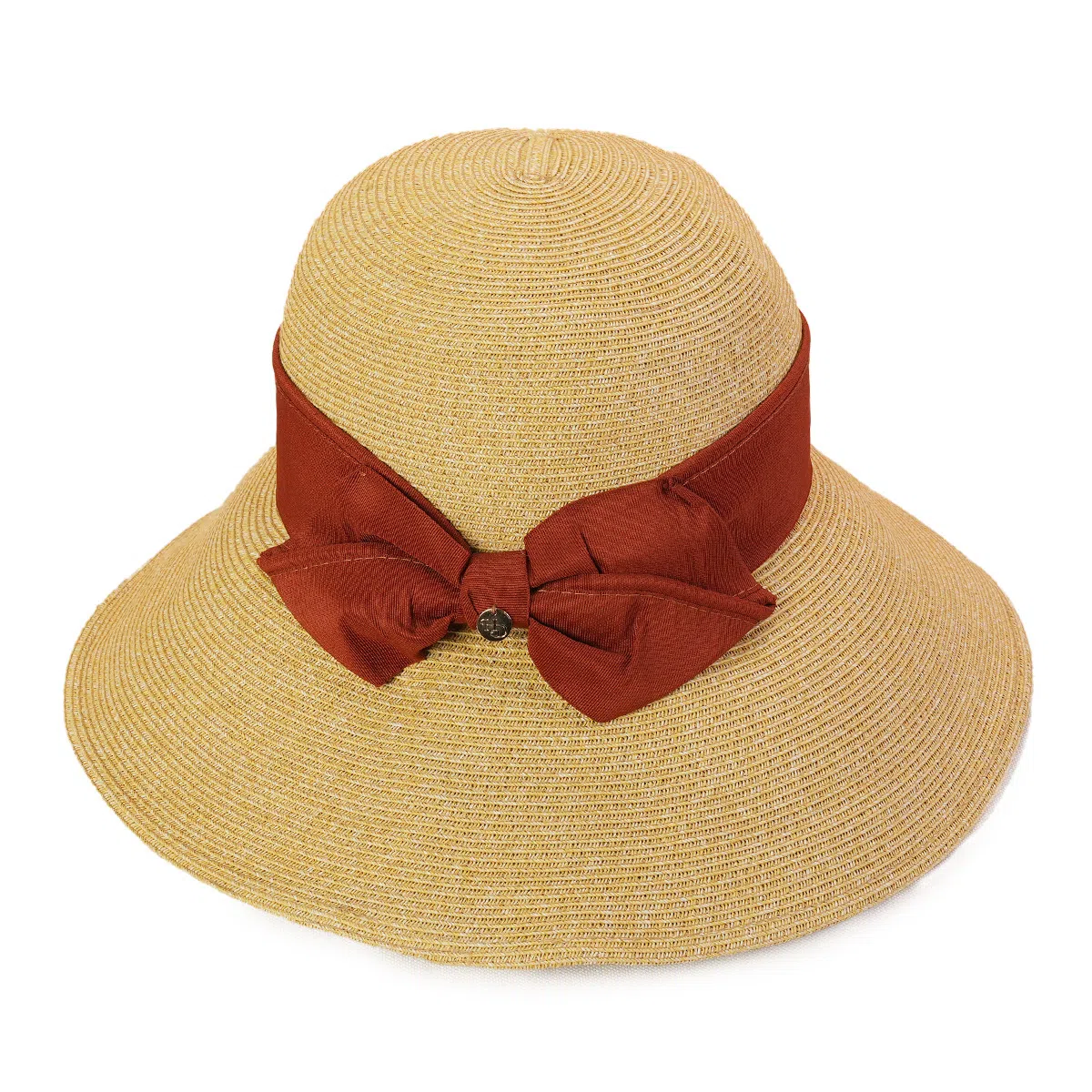 红豆 草帽夏季遮阳沙滩帽防紫外线大檐透气编织草帽渔夫帽 聚酯纤维 防晒帽 女款