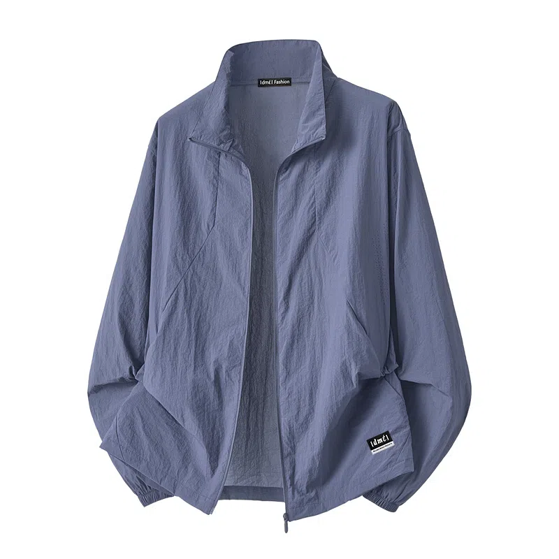 【dme】 冰感超薄纯色宽松立领舒适长袖防晒服 男女同款