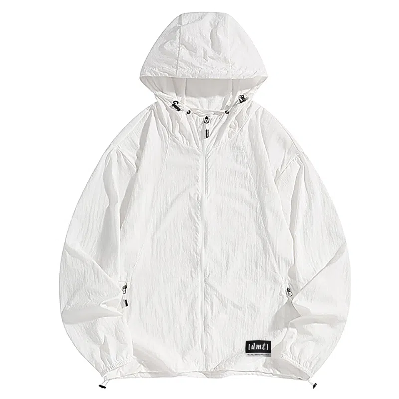 【dme】 美式潮牌超薄款凉感宽松连帽基础款时尚简约百搭休闲防晒服 男女同款