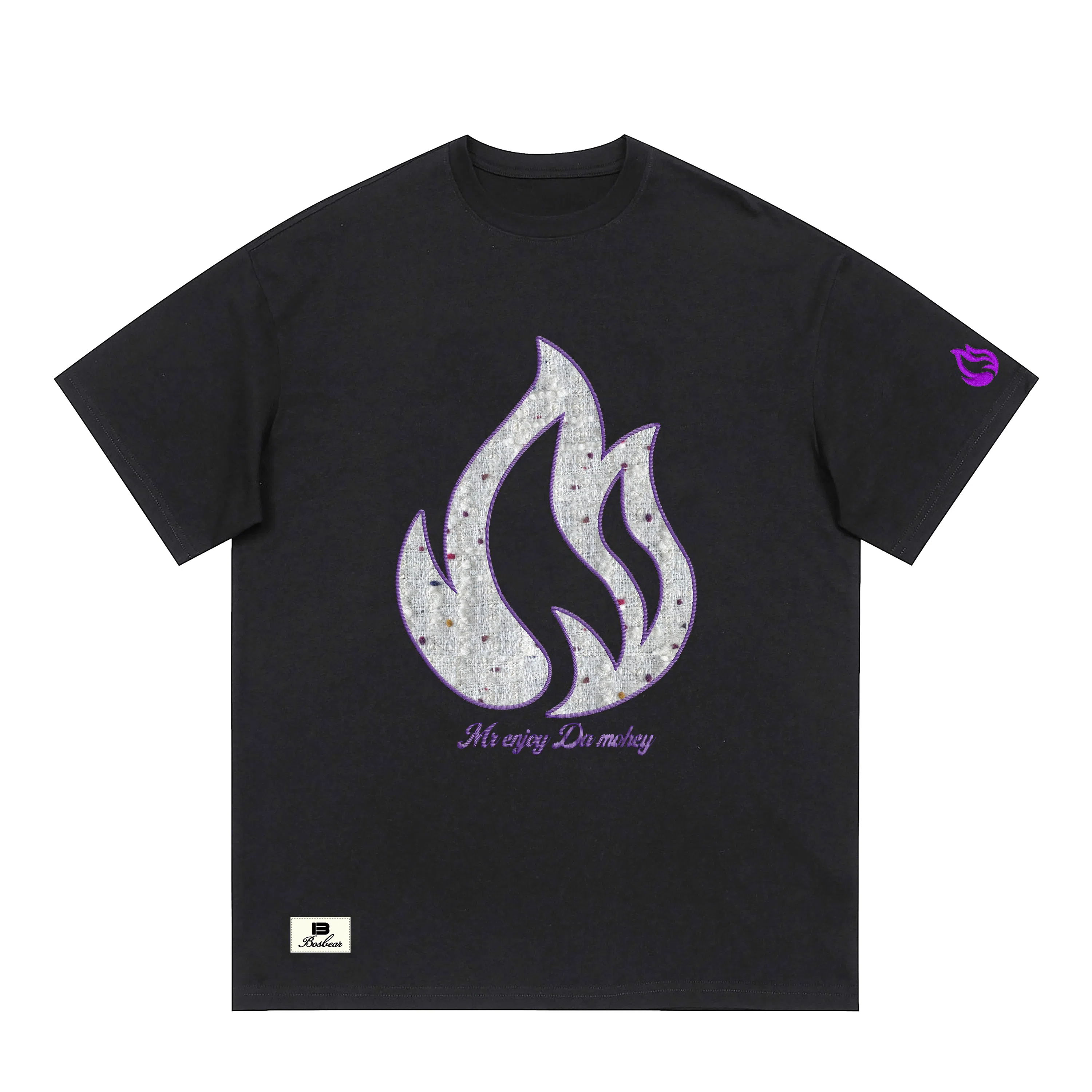 BOS BEAR Flame Embroidery Tee
