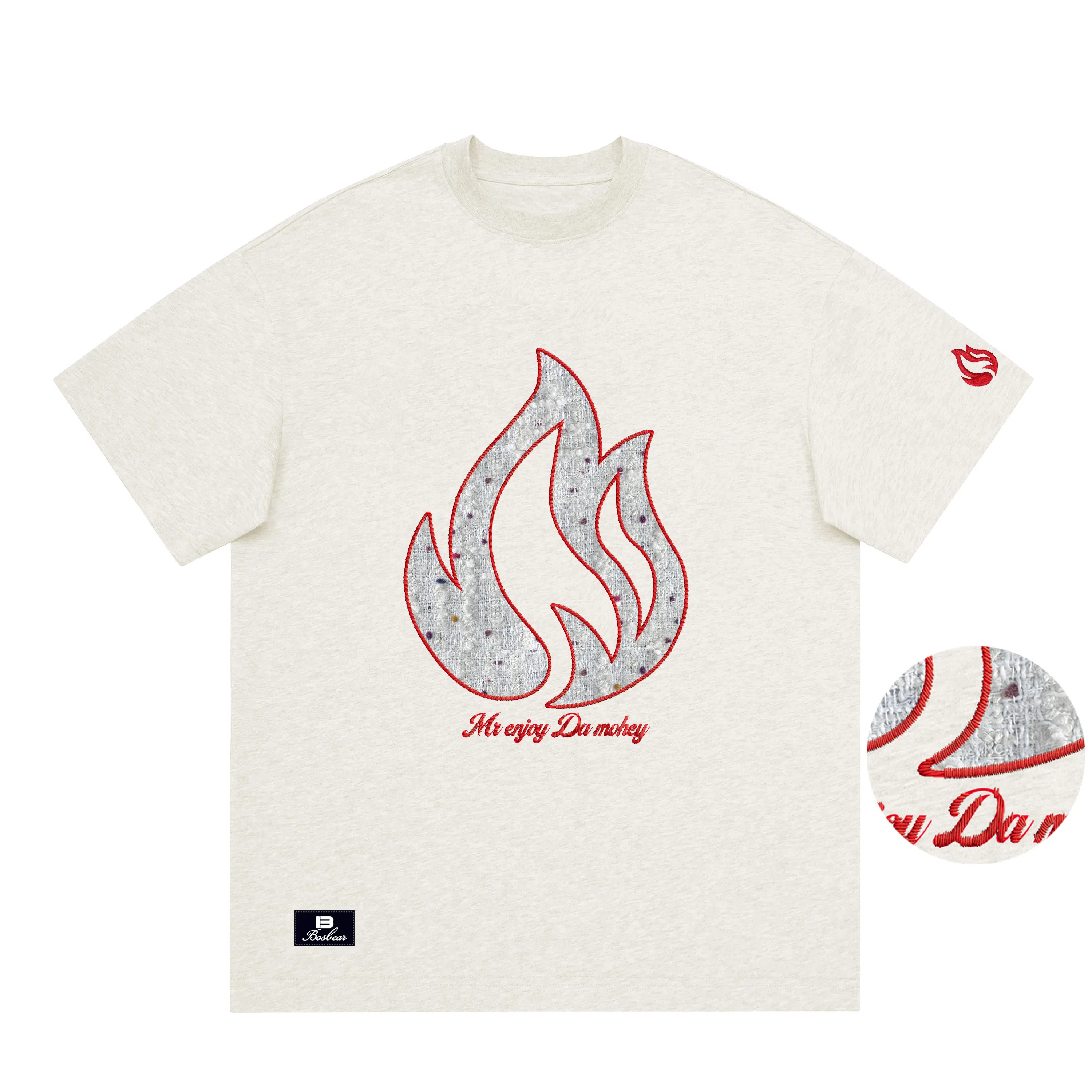 BOS BEAR Flame Embroidery Tee