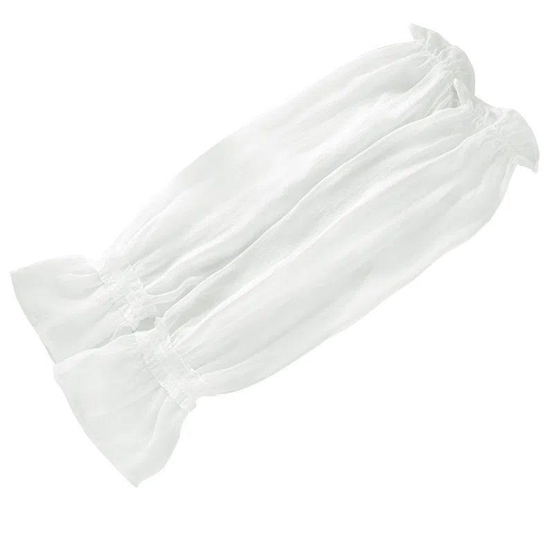 红豆 遮阳透气珍珠纱 桑蚕丝 防晒袖 女款