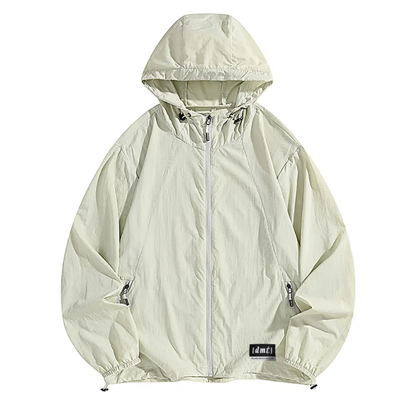 【dme】 美式潮牌超薄款凉感宽松连帽基础款时尚简约百搭休闲防晒服 男女同款