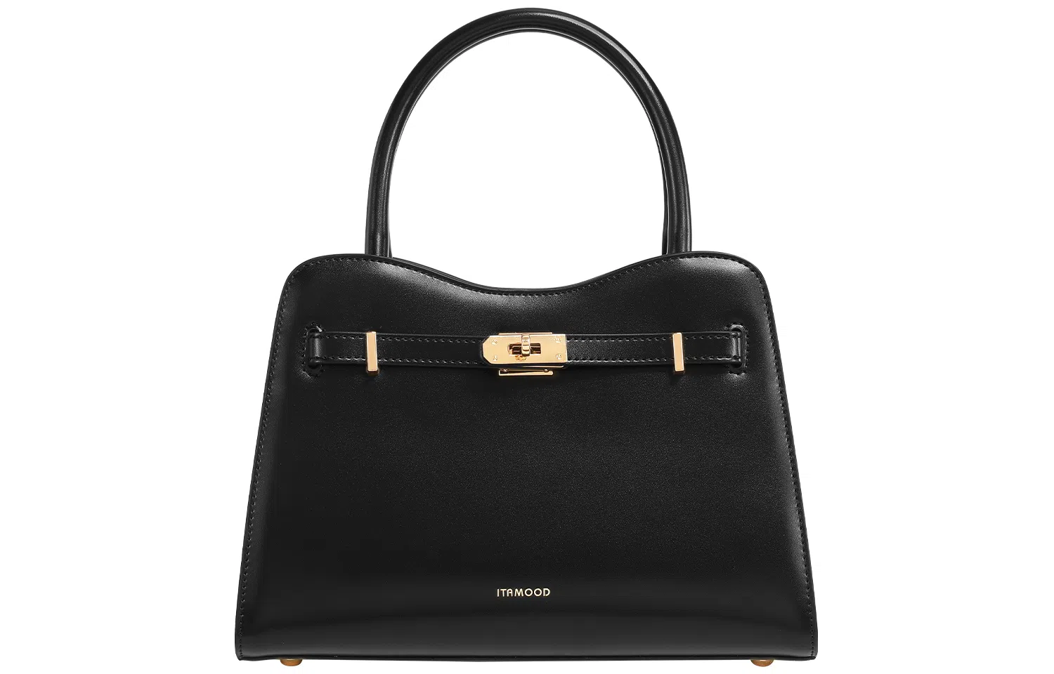 妙迪 新晚宴派对年会凯莉包 牛皮 单肩斜挎手提包 女款 子夜黑/奶昔白