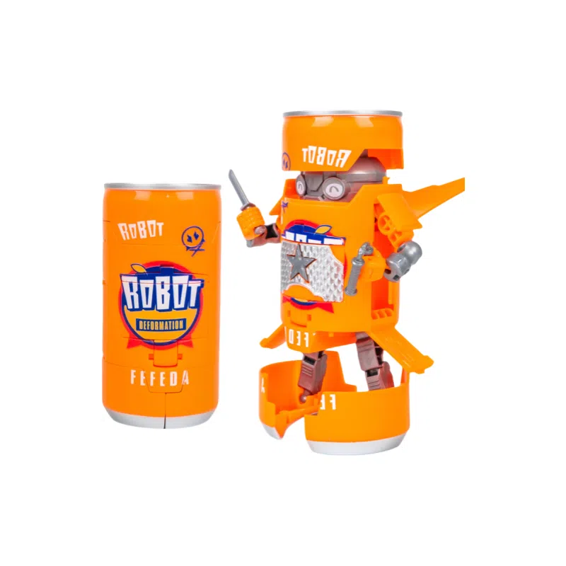 咕轹 易拉罐变形机器人 成品模型