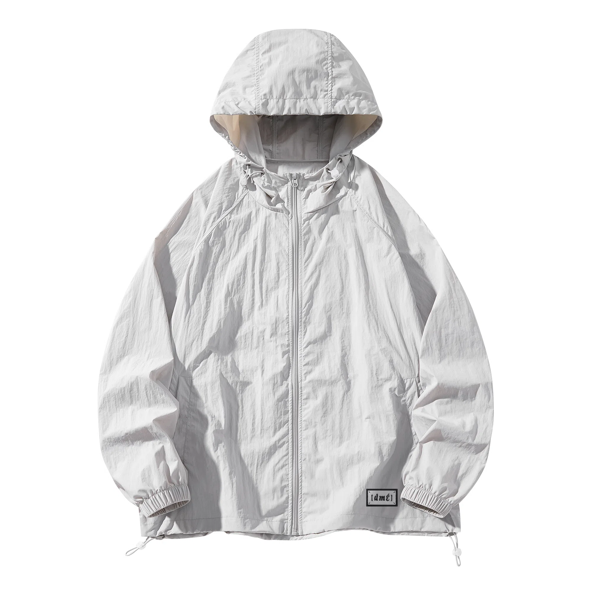 【dme】 美式潮流个性城市通勤登山跑步健身简约户外纯色连帽无性别主义外套 凉感透气速干防晒服 男女同款