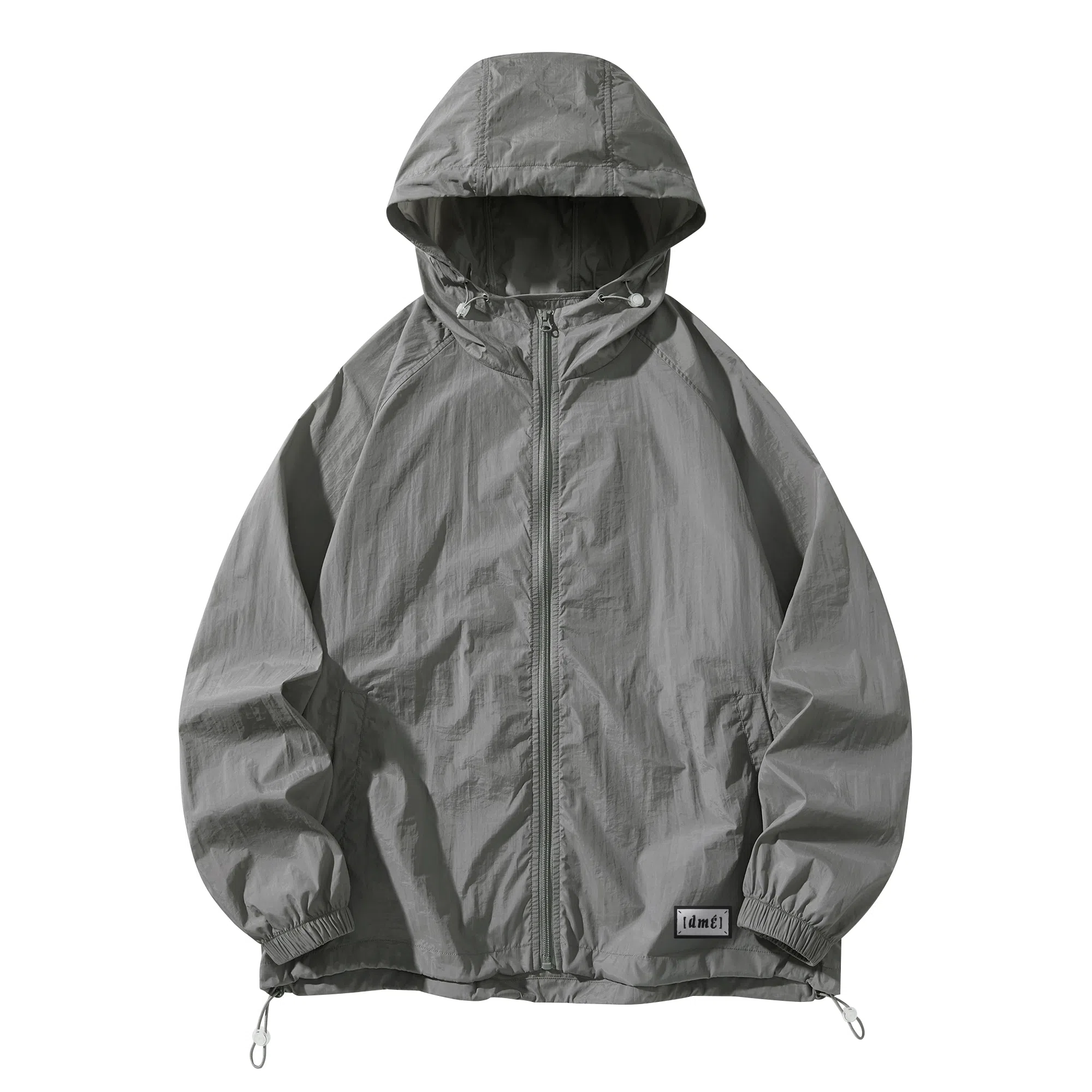 【dme】 美式潮流个性城市通勤登山跑步健身简约户外纯色连帽无性别主义外套 凉感透气速干防晒服 男女同款