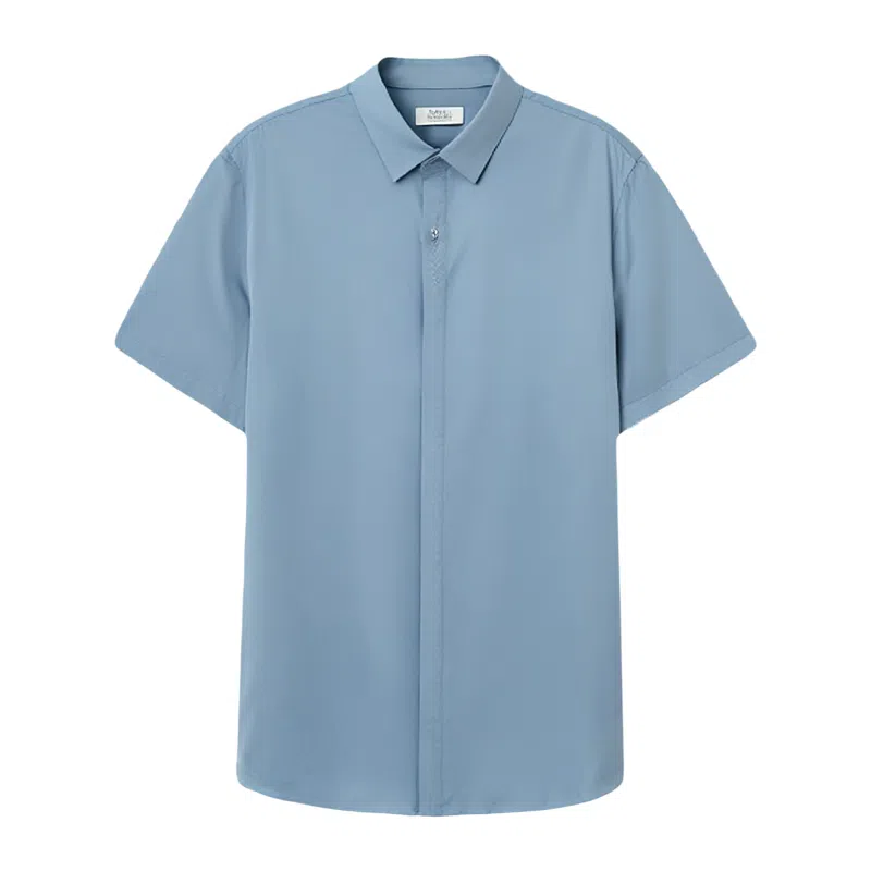 古鲨 潮流修身短袖衬衫 男款