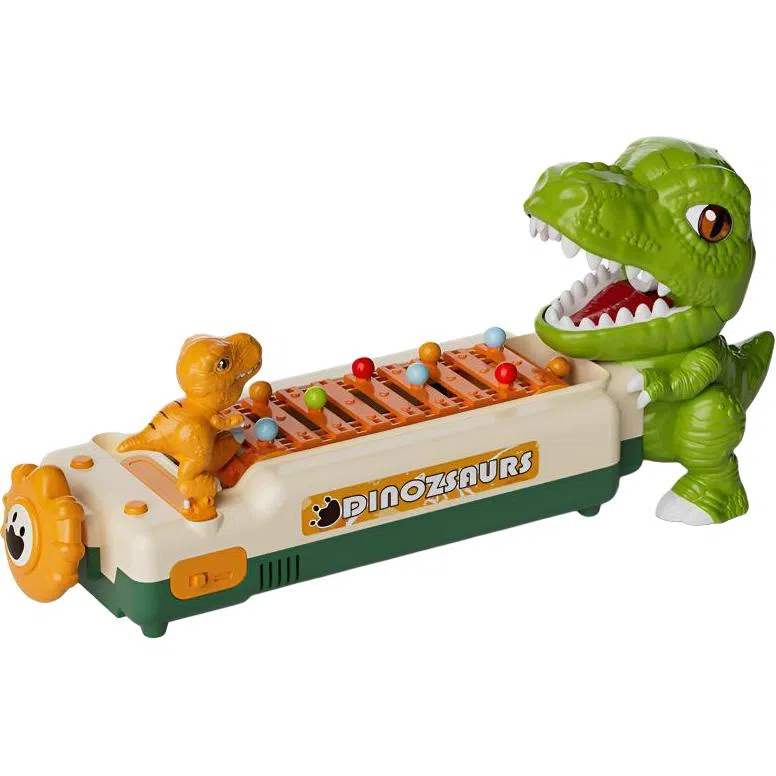 益米 移动避障游戏机 恐龙主题灯光音效 炫酷喷雾 早教益智玩具