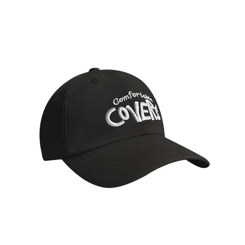 艾佳微 潮牌简约休闲刺绣软顶户外防晒遮阳轻便 棉 鸭舌帽 男女同款情侣款