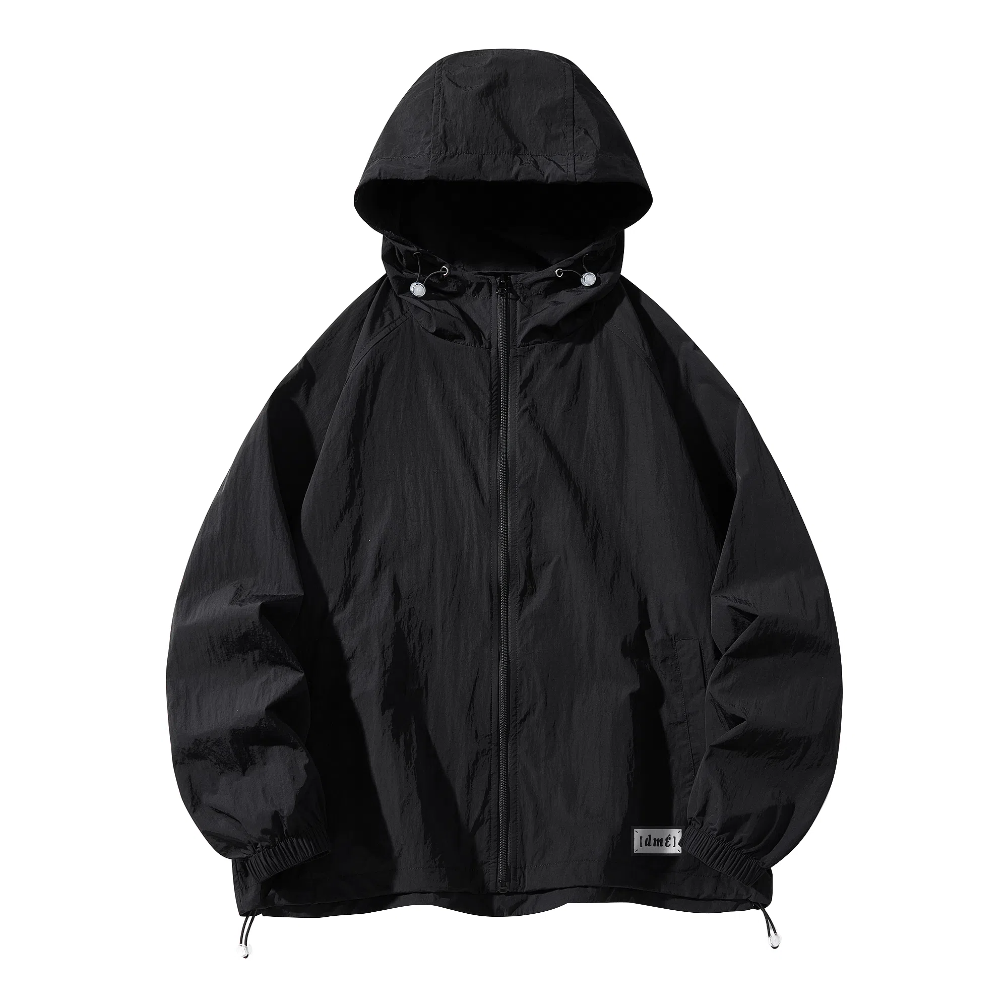 【dme】 美式潮流个性城市通勤登山跑步健身简约户外纯色连帽无性别主义外套 凉感透气速干防晒服 男女同款