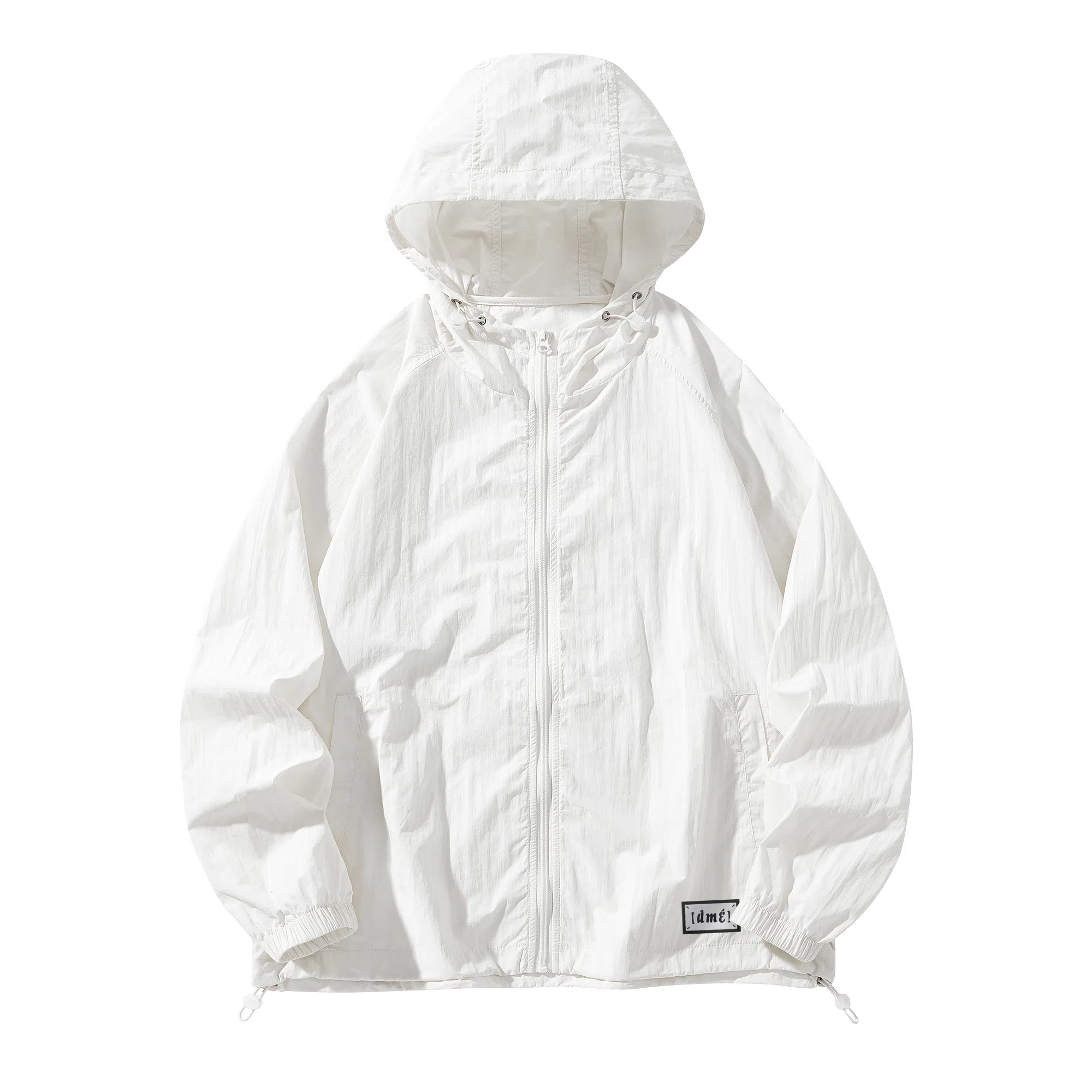 【dme】 美式潮流个性城市通勤登山跑步健身简约户外纯色连帽无性别主义外套 凉感透气速干防晒服 男女同款