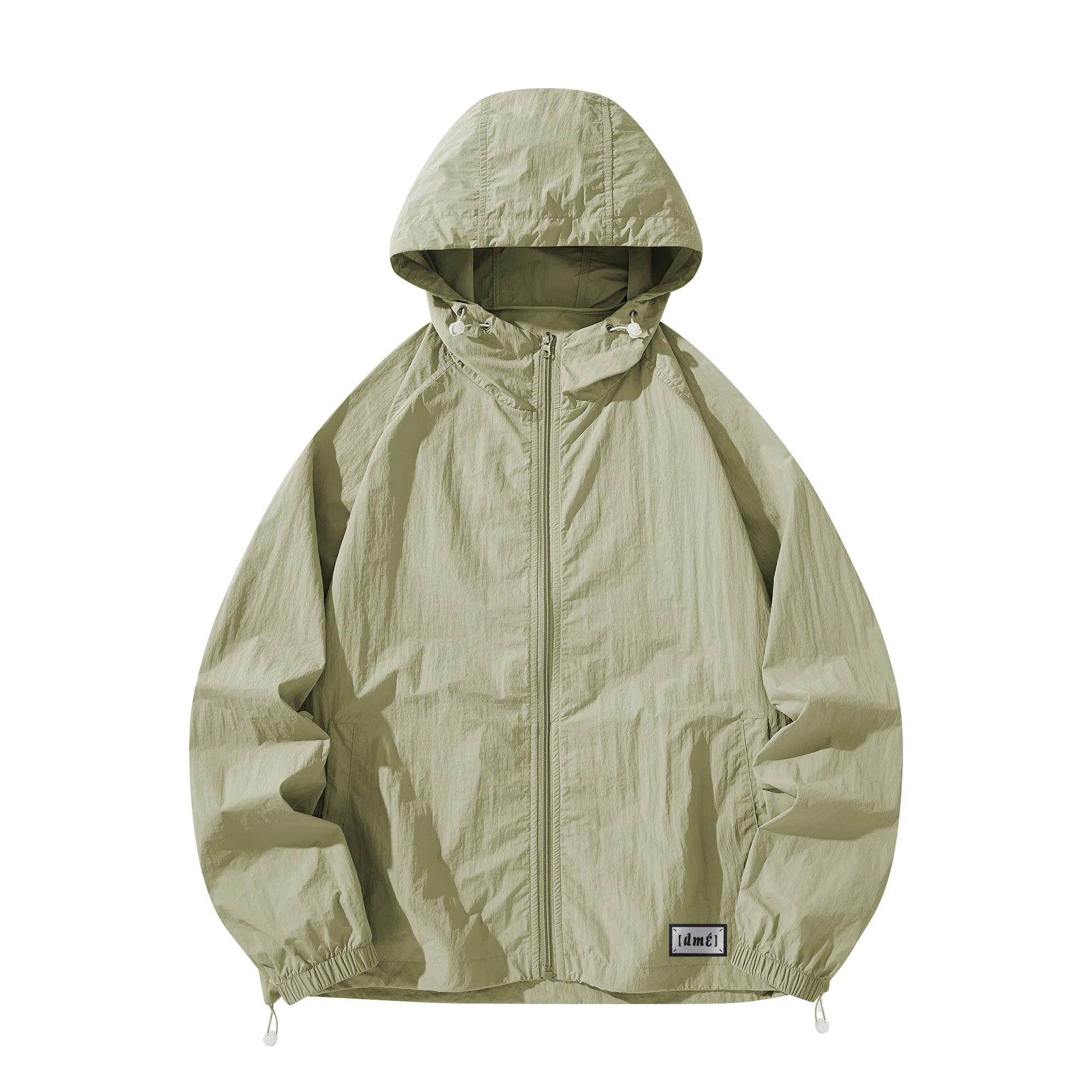 【dme】 美式潮流个性城市通勤登山跑步健身简约户外纯色连帽无性别主义外套 凉感透气速干防晒服 男女同款